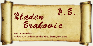 Mladen Braković vizit kartica